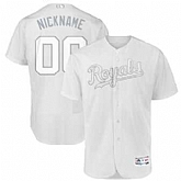 Kansas City Royals Majestic 2019 Players' Weekend Flex Base Roster Customized White Jersey,baseball caps,new era cap wholesale,wholesale hats